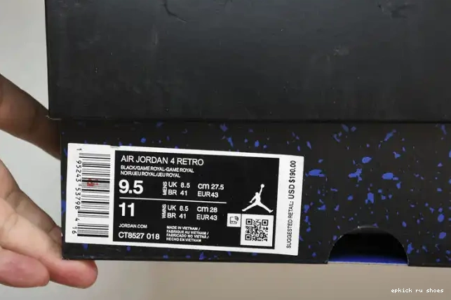 Rep Jordan CT8527-018 Royal Game Retro Black 4 0507
